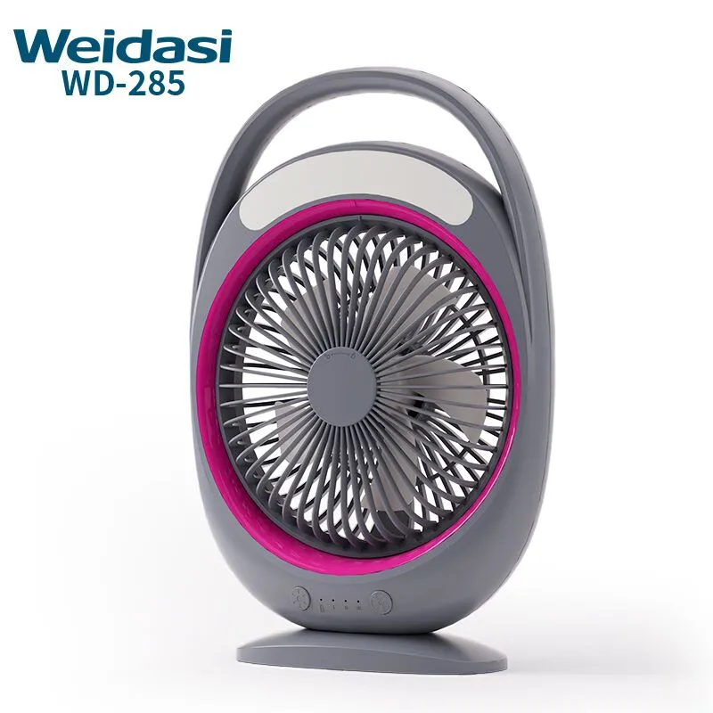 Weidasi WD-285 রিচার্জেবল পোর্টেবল টেবিল ফ্যান