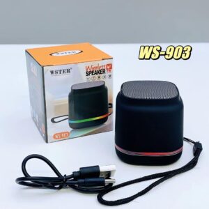 WSTER WS-903 RGB Mini Wireless Bluetooth Speaker – Premium Colorful Lighting Edition