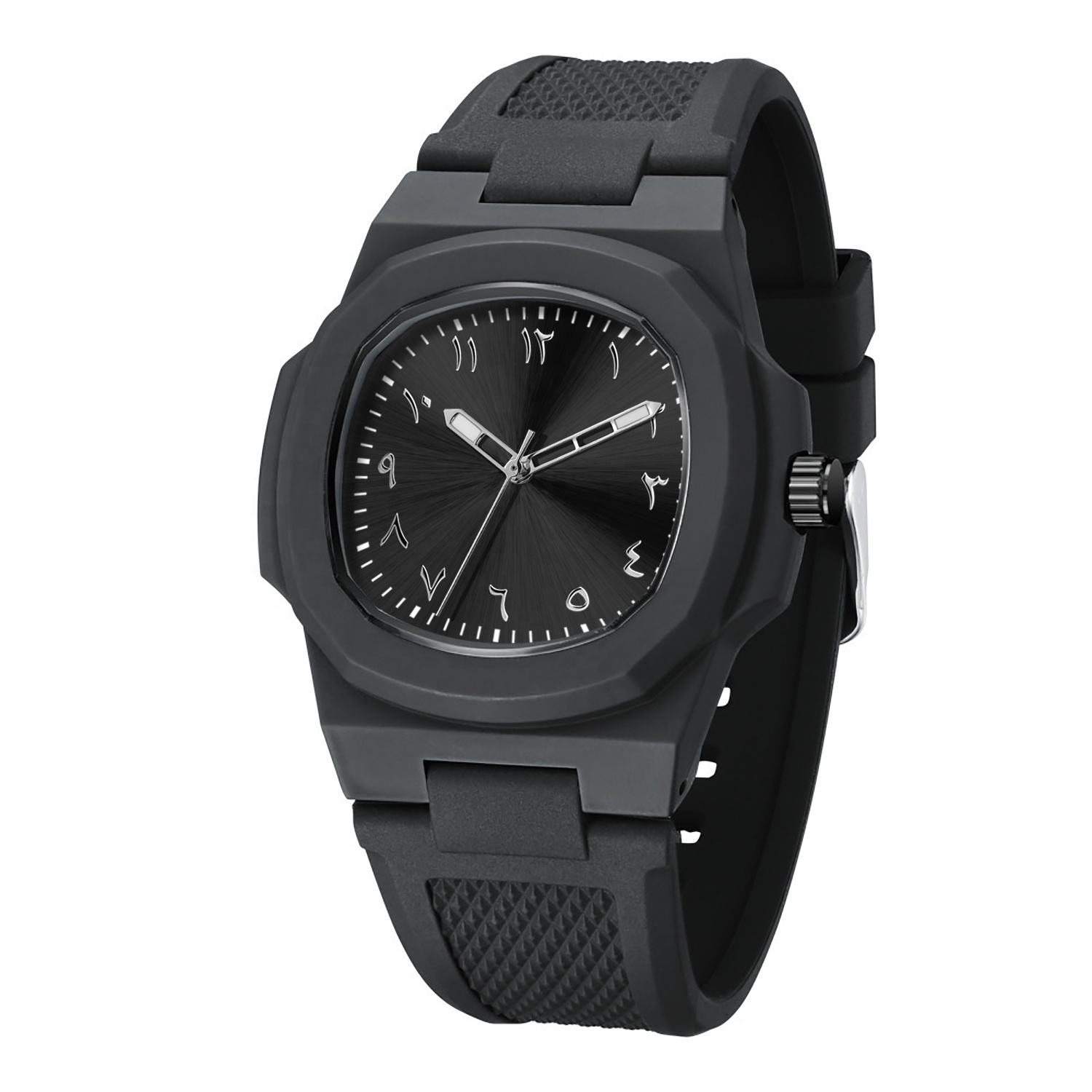 Custom Logo Arabic Dial Square Quartz Wristwatch - Image 3