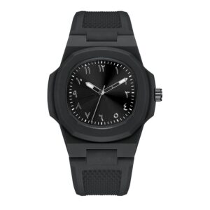 Custom Logo Arabic Dial Square Quartz Wristwatch