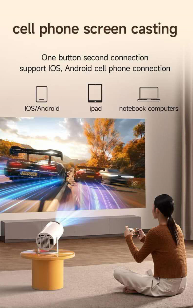 Magcubic HY300 Smart Mini Projector - 4K Supported, WiFi 6, Android OS - Image 5