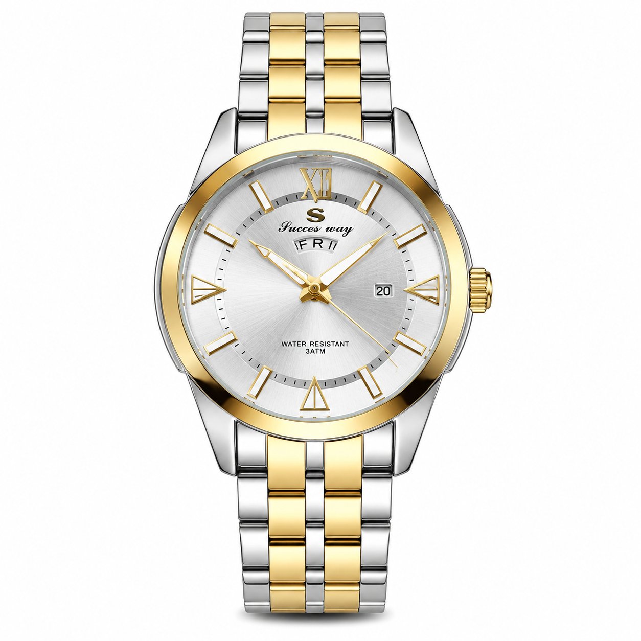 Success Way Men’s Classic Two-Tone Watch